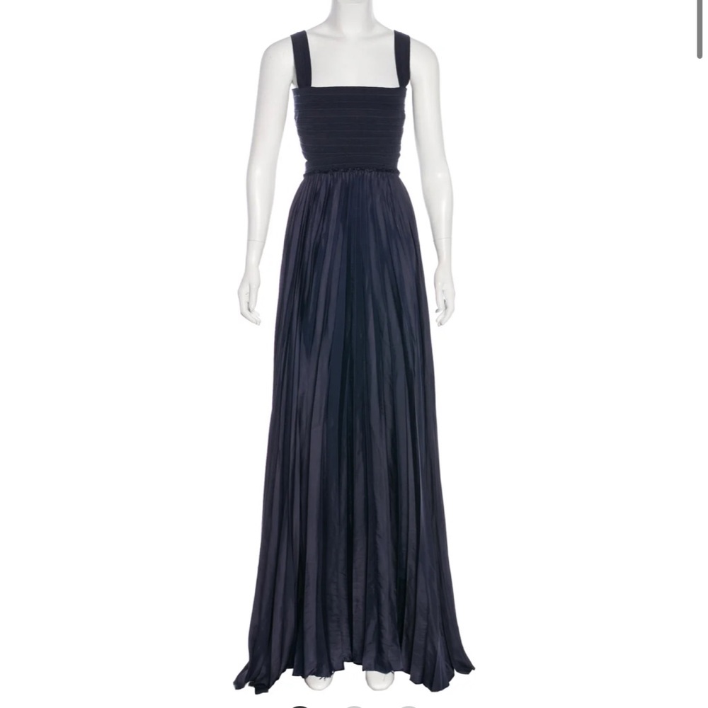 A.L.C. Pleated Olivia Gown navy XS